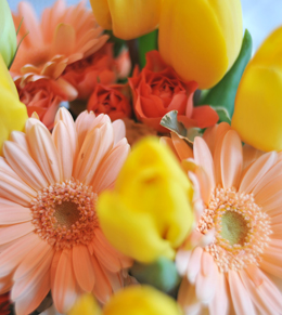 季節のお花できらめく花アレンジ♪
